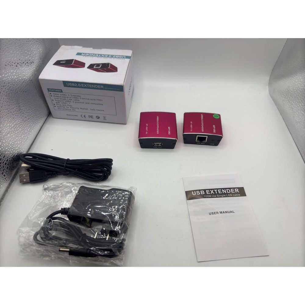 MT-VIKI USB 2.0 Extender 100M 330FT Over Single LAN Cable MT 450FT TX RX - Picture 2 of 10